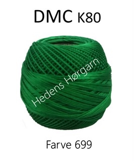 DMC K80 farve 699 Mørk grøn